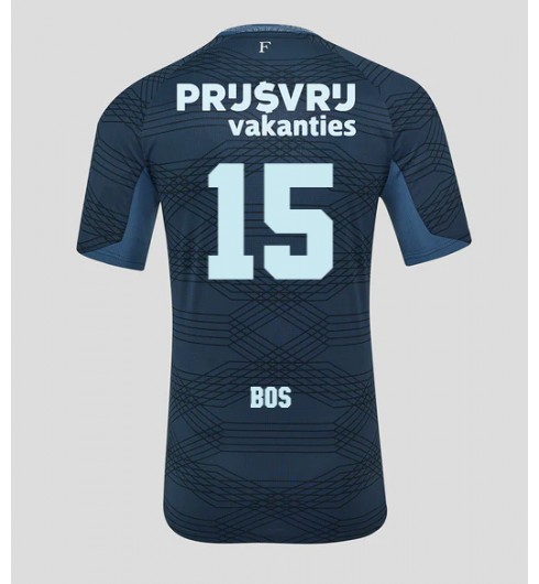 Moške Nogometnih dresov Feyenoord Jordan Bos #15 Gostujoči 2025-26 Kratki rokavi Moške Nogometnih dresov Feyenoord Jordan Bos #15 Gostujoči 2025-26 Kratki rokavi